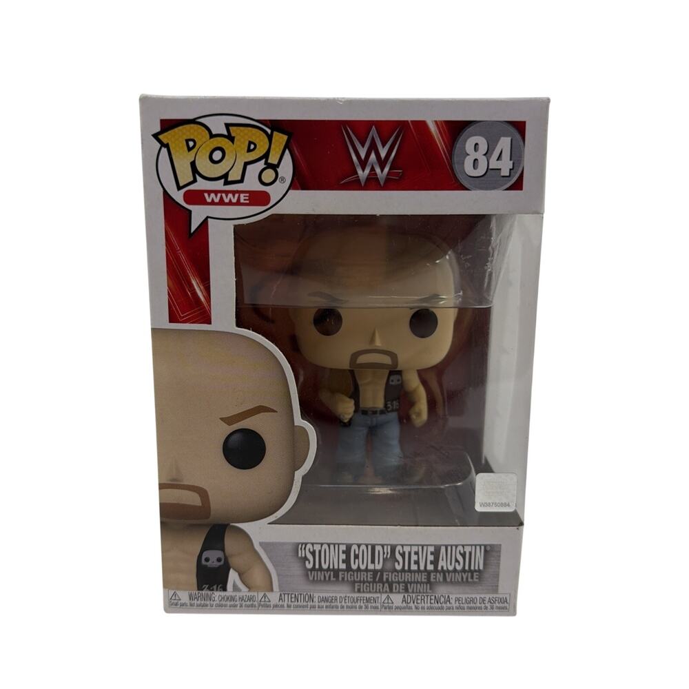 Funko Pop WWE Stone Cold Steve Austin #84 Wrestling Vinyl Figure New In Box NIB